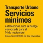  Servicios mínimos del 40% para la Huelga del 14 de noviembre 